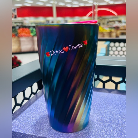 Starbucks Oil Slick Ion Ceramic Swirl Tumbler Double Wall Ceramic Cup 12oz NWT - Picture 9 of 13